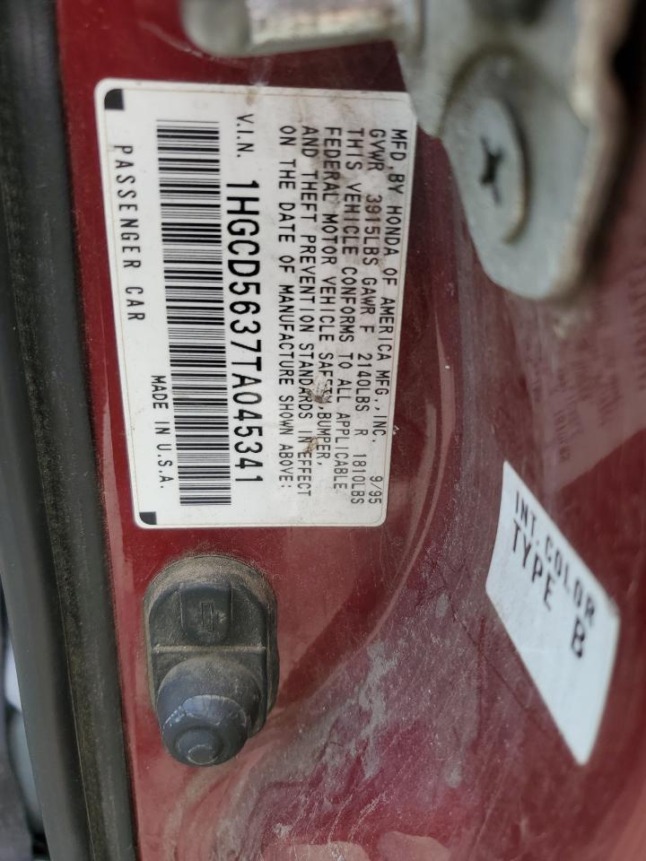 1HGCD5637TA045341 1996 Honda Accord Lx