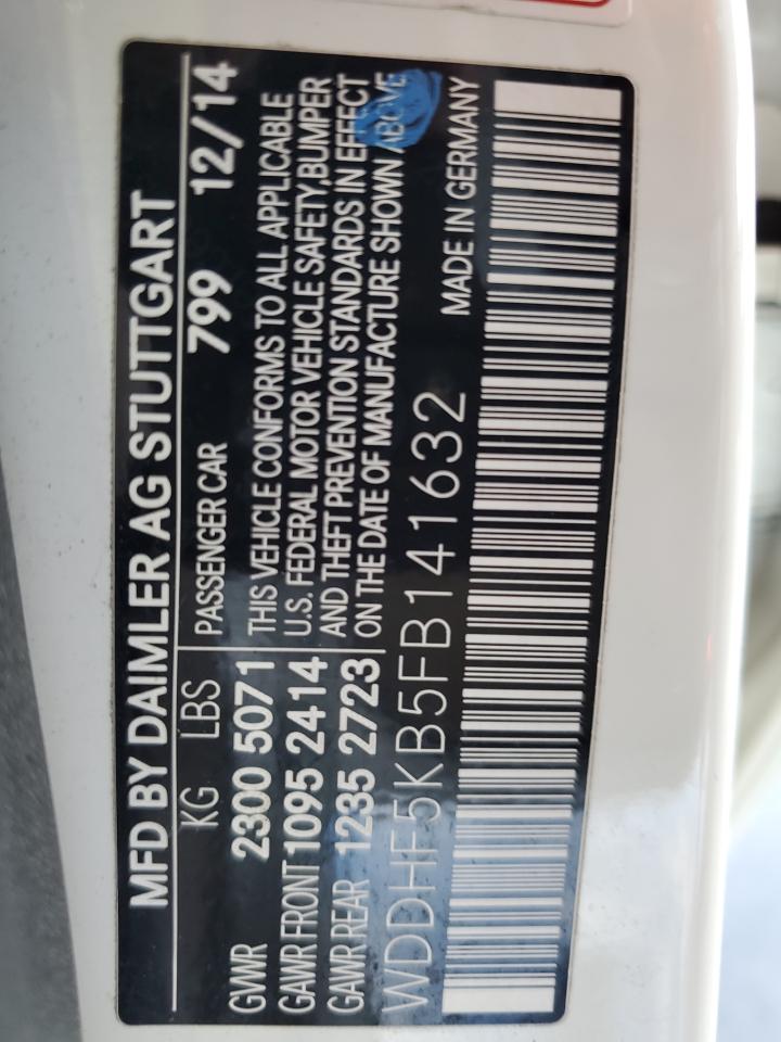 WDDHF5KB5FB141632 2015 Mercedes-Benz E 350