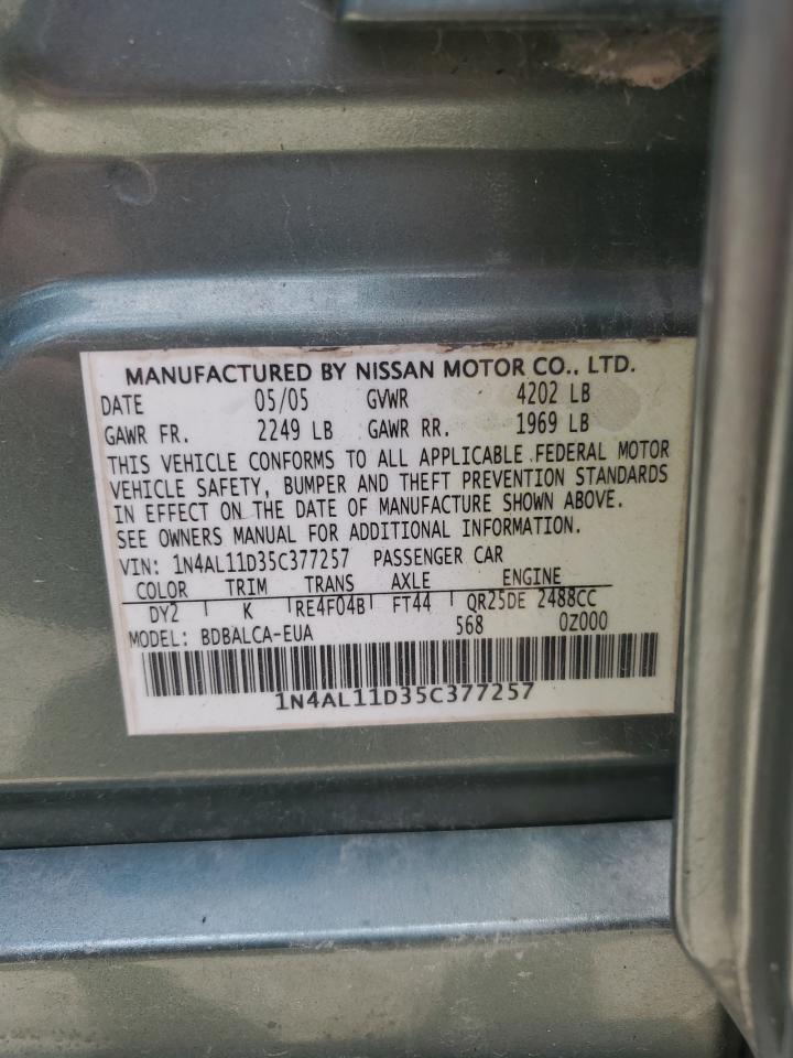 1N4AL11D35C377257 2005 Nissan Altima S