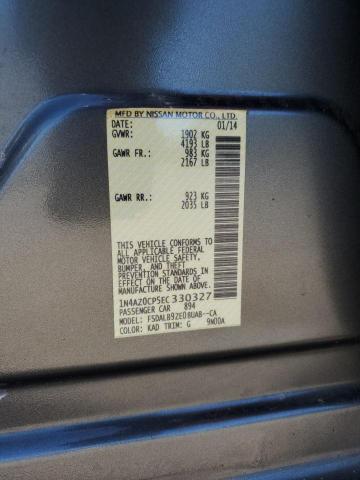 2014 Nissan Leaf S VIN: 1N4AZ0CP5EC330327 Lot: 57174654