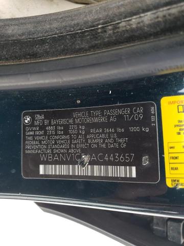 2010 BMW 528 Xi VIN: WBANV1C56AC443657 Lot: 58528134