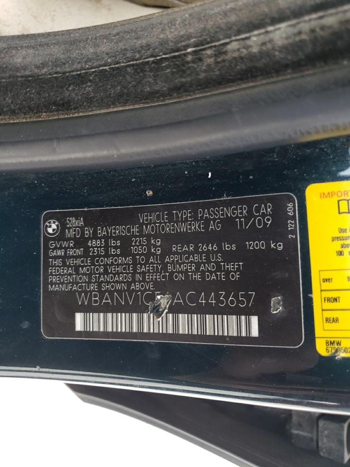 WBANV1C56AC443657 2010 BMW 528 Xi