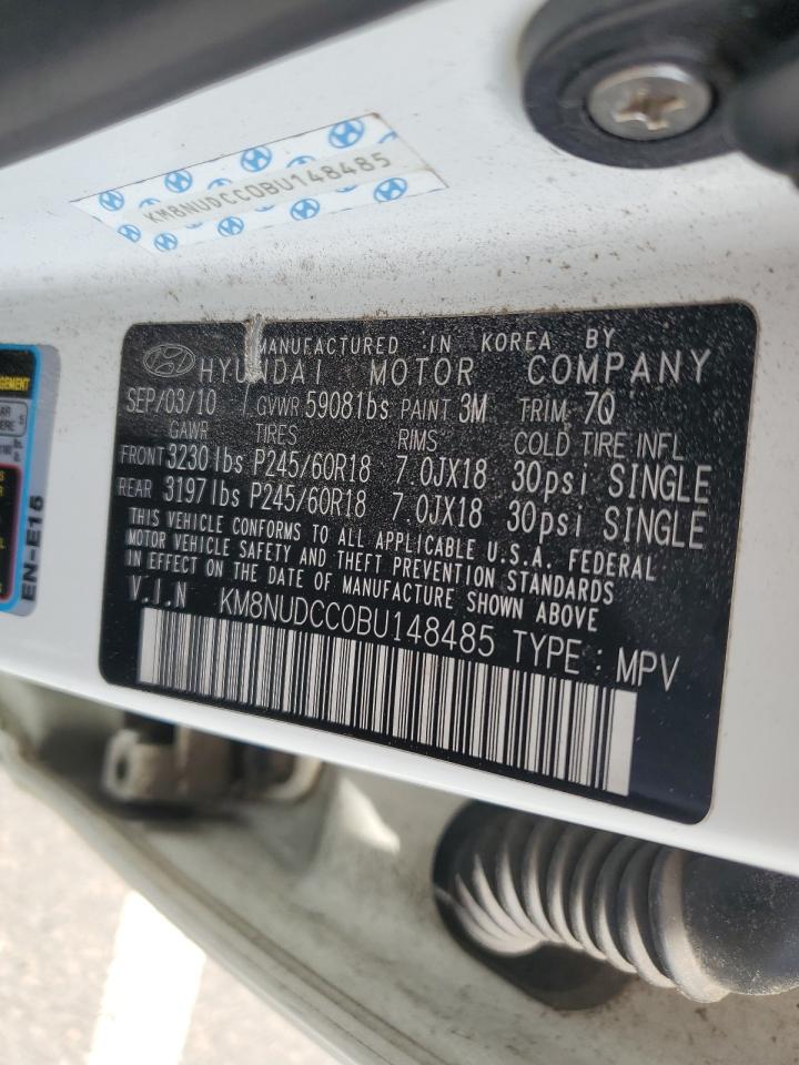 KM8NUDCC0BU148485 2011 Hyundai Veracruz Gls