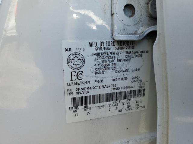 2011 FORD EDGE LIMIT - 2FMDK4KC1BBA37016