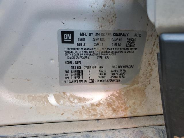 2015 Buick Encore VIN: KL4CJASB4FB267616 Lot: 59742844