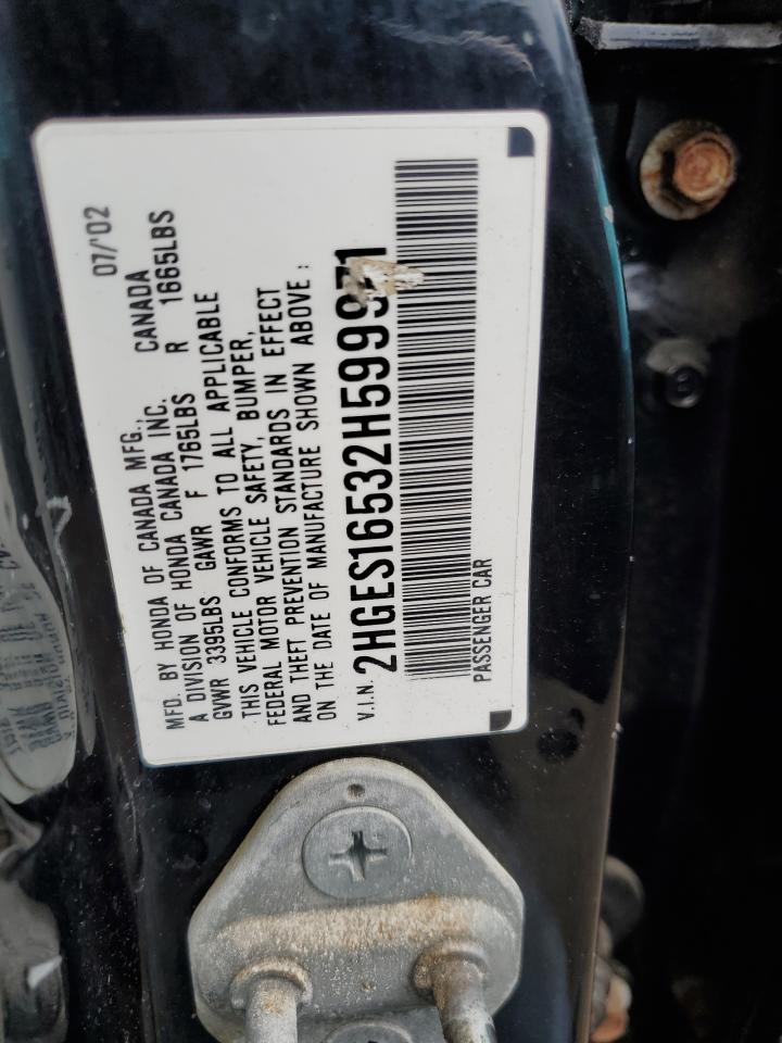 2HGES16532H599971 2002 Honda Civic Lx