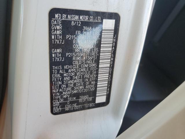 2013 Nissan Juke S VIN: JN8AF5MR7DT201749 Lot: 61293974