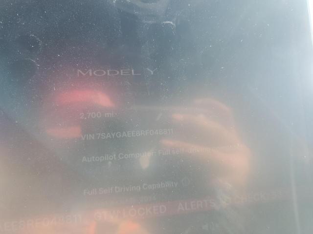 VIN 7SAYGAEE8RF048811 2024 Tesla MODEL Y no.9