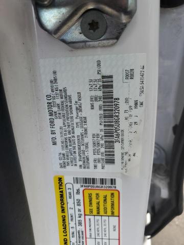 VIN 3FA6P0SU8GR320978 2016 Ford Fusion, Titanium Phev no.12