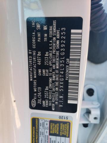 2020 Kia Optima Lx VIN: 5XXGT4L35LG392253 Lot: 57351934