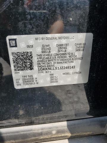 2018 GMC Acadia Sle VIN: 1GKKNLLS1JZ249143 Lot: 57868034