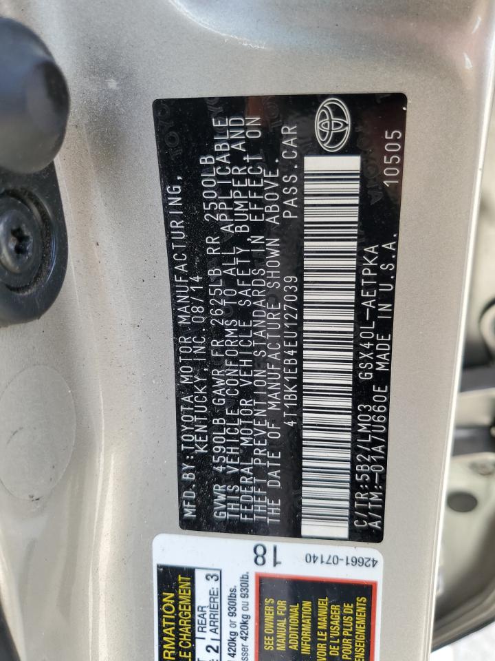 4T1BK1EB4EU127039 2014 Toyota Avalon Base