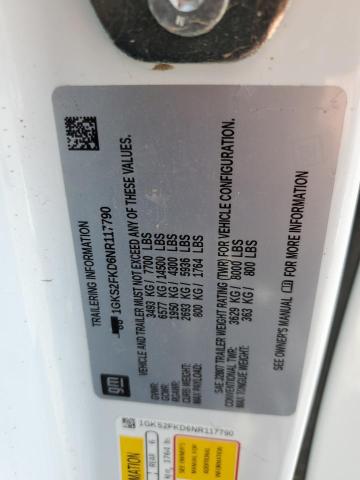 2022 GMC YUKON XL 1GKS2FKD6NR117790