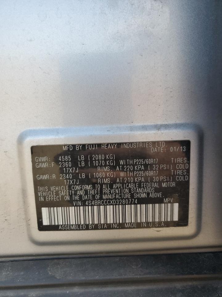 4S4BRCCCXD3280774 2013 Subaru Outback 2.5I Premium