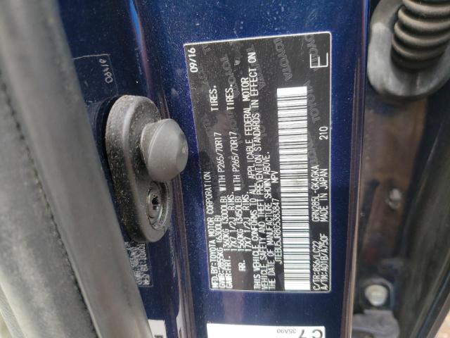 2016 Toyota 4Runner Sr5/Sr5 Premium VIN: JTEBU5JR8G5383847 Lot: 56827744