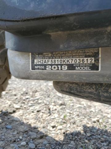 2019 HONDA NPS50 JH2AF5810KK703612