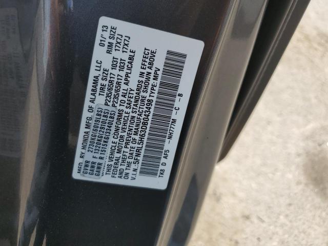 2013 Honda Odyssey Exl VIN: 5FNRL5H63DB043498 Lot: 59822204