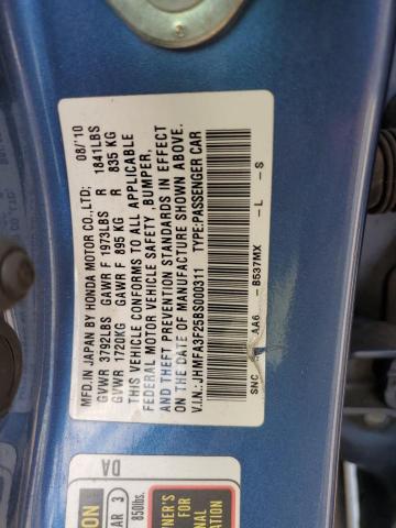 JHMFA3F25BS000311 2011 Honda Civic Hybrid