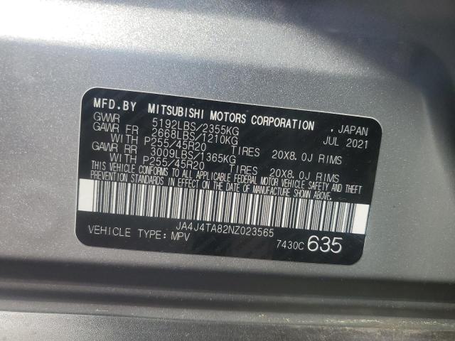 2022 Mitsubishi Outlander Es VIN: JA4J4TA82NZ023565 Lot: 60692974