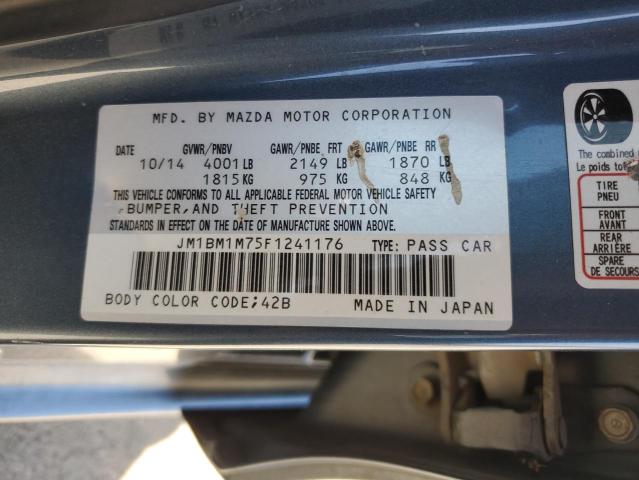 VIN JM1BM1M75F1241176 2015 Mazda 3, Grand Touring no.12