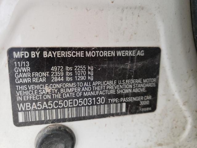 VIN WBA5A5C50ED503130 2014 BMW 5 Series, 528 I no.12