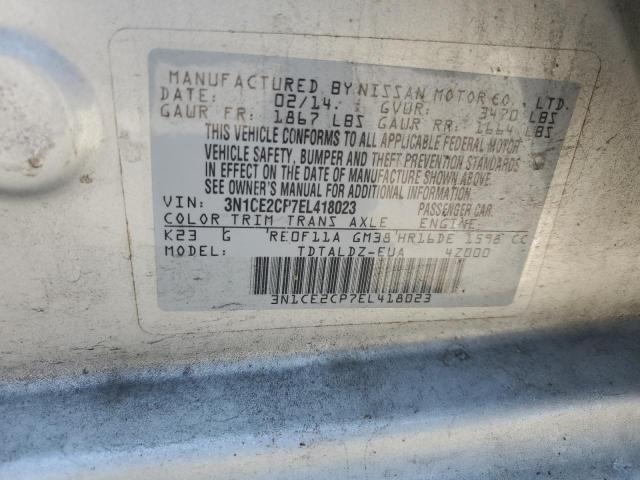 2014 Nissan Versa Note S VIN: 3N1CE2CP7EL418023 Lot: 60667484