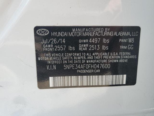 2015 Hyundai Sonata Sport VIN: 5NPE34AF0FH047600 Lot: 59839394