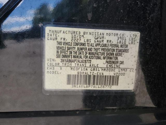 2010 Nissan Sentra 2.0 VIN: 3N1AB6AP7AL628772 Lot: 58320844