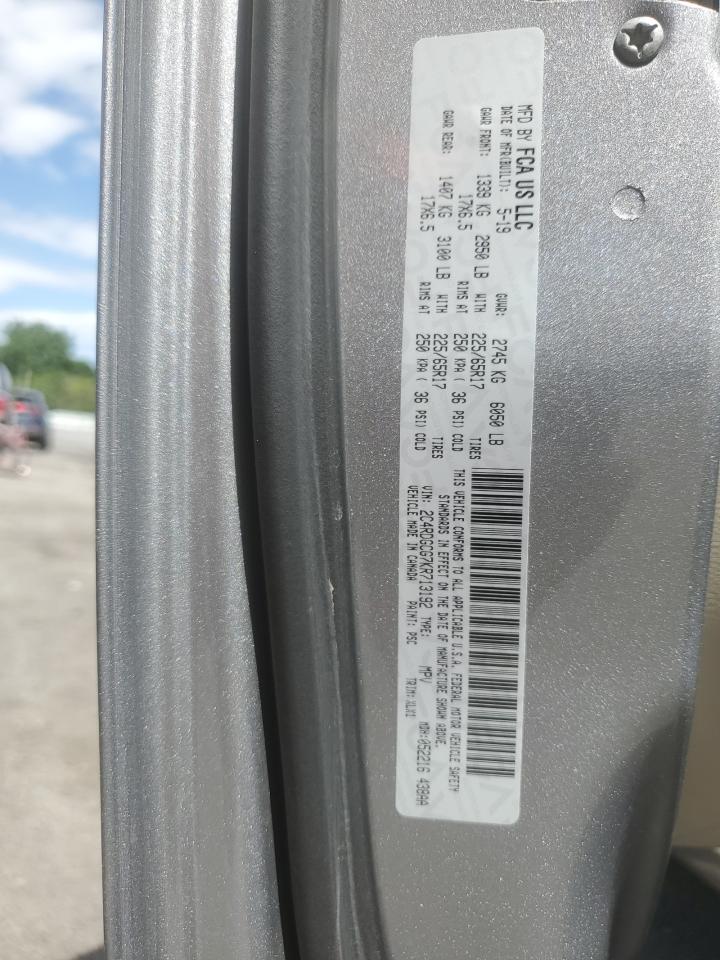 2C4RDGCG7KR713192 2019 Dodge Grand Caravan Sxt