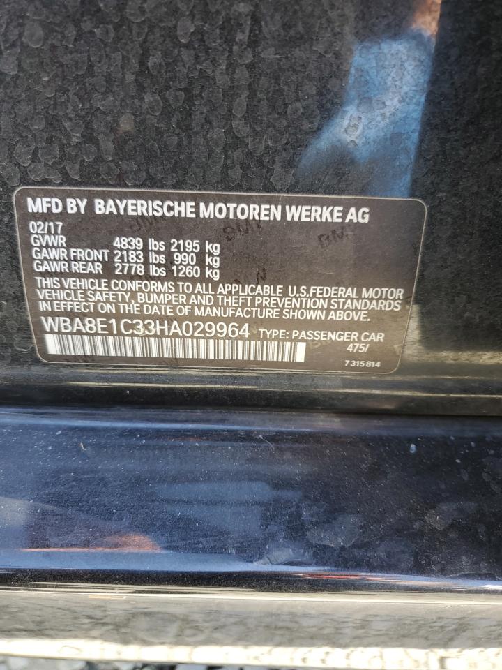 WBA8E1C33HA029964 2017 BMW 330E