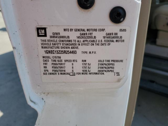 2005 Chevrolet Tahoe C1500 VIN: 1GNEC13Z25R254493 Lot: 58826974