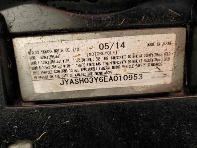 2014 YAMAHA YP400 JYASH03Y6EA010953