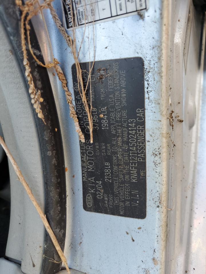 KNAFE121145024143 2004 Kia Spectra Lx
