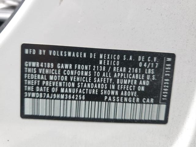 2017 Volkswagen Jetta Se VIN: 3VWDB7AJ9HM364256 Lot: 52021414