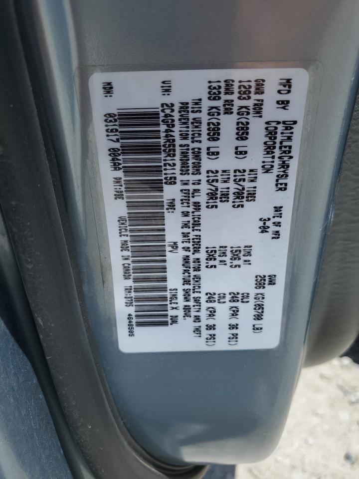 2C4GP44R55R121159 2005 Chrysler Town & Country Lx