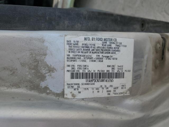 2010 Ford Focus Se VIN: 1FAHP3CN7AW165765 Lot: 57265844