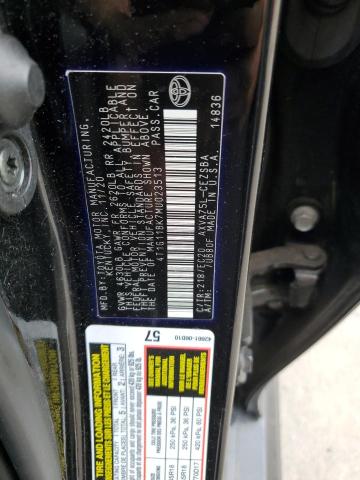 VIN 4T1G11BK7MU023513 2021 Toyota Camry, SE no.12