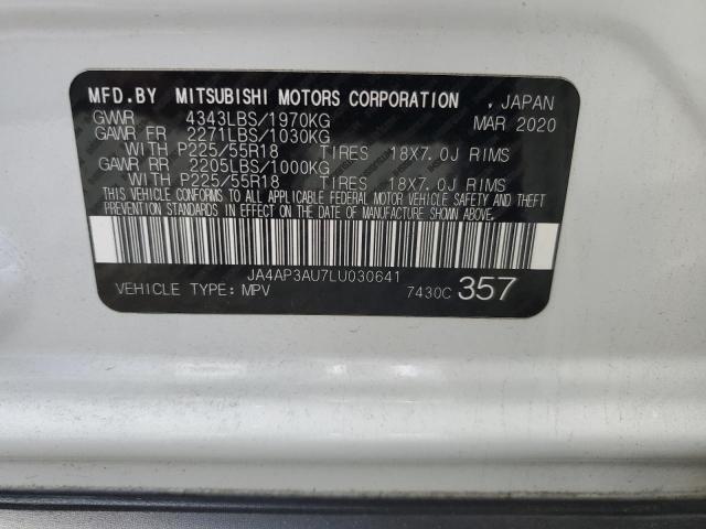 2020 Mitsubishi Outlander Sport Es VIN: JA4AP3AU7LU030641 Lot: 58139764