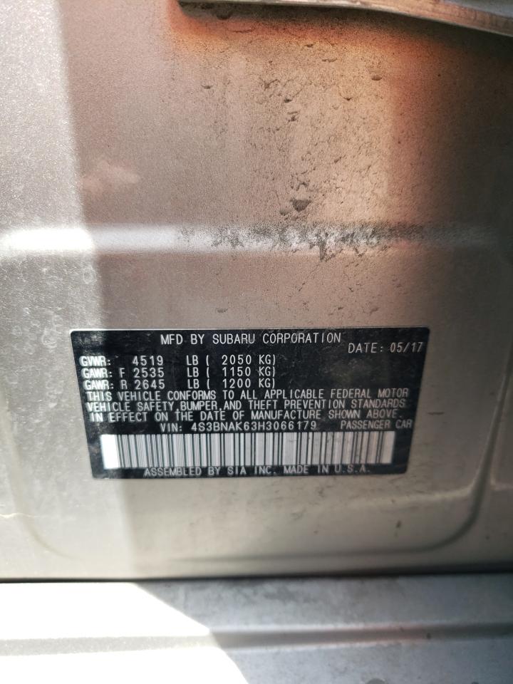 4S3BNAK63H3066179 2017 Subaru Legacy 2.5I Limited