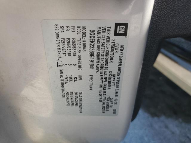 2009 Chevrolet Silverado K1500 Lt VIN: 3GCEK23389G191841 Lot: 57785194