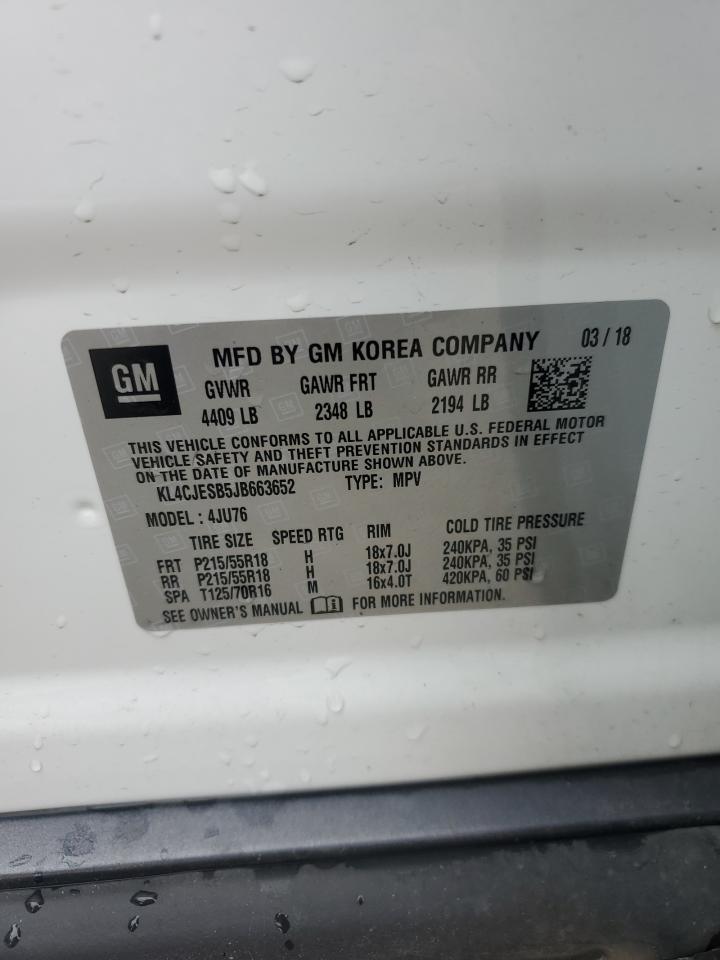 KL4CJESB5JB663652 2018 Buick Encore Preferred