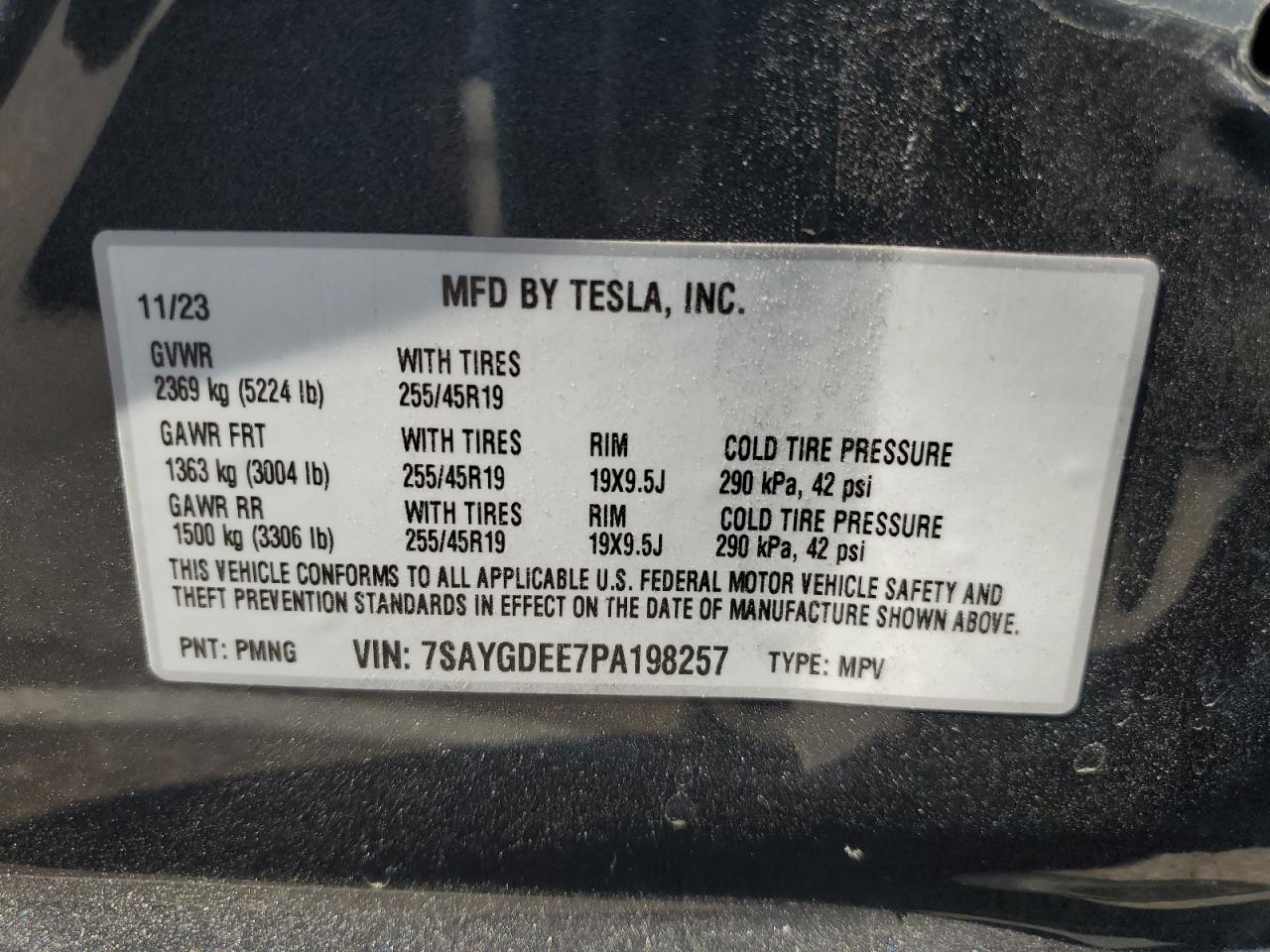 7SAYGDEE7PA198257 2023 Tesla Model Y