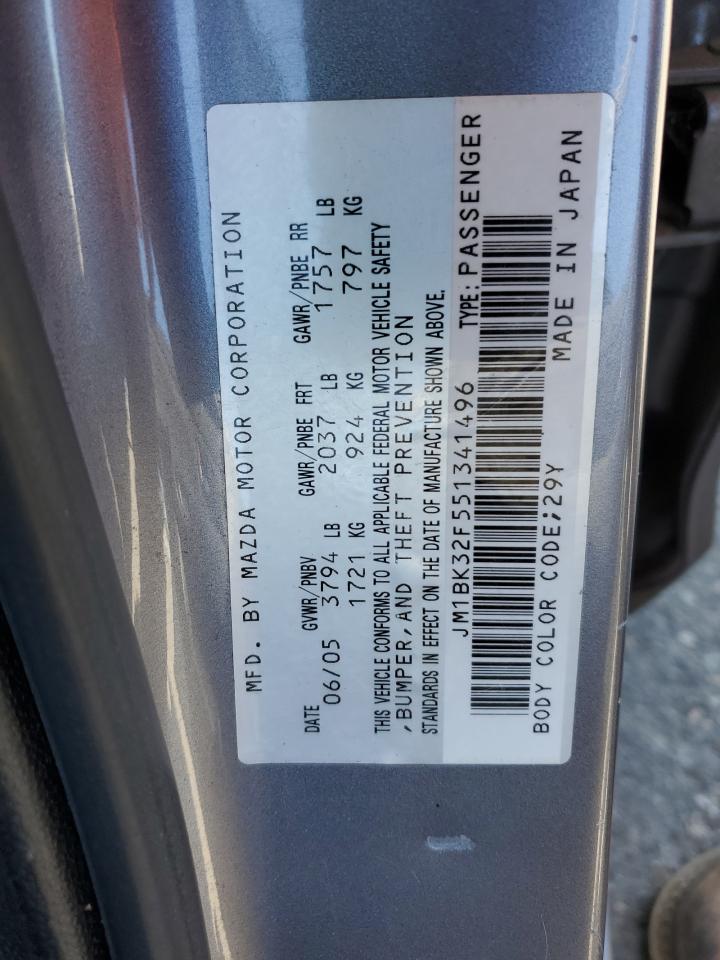 JM1BK32F551341496 2005 Mazda 3 I