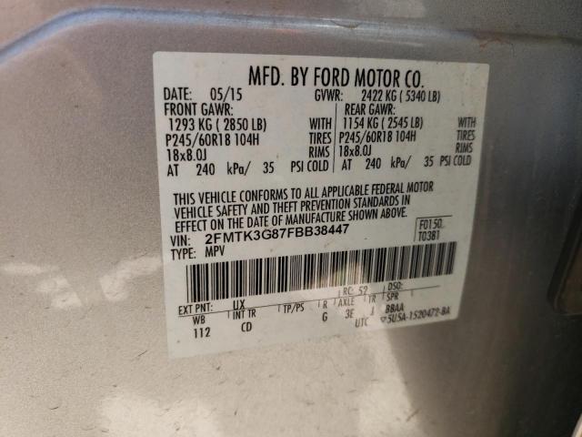 2015 FORD EDGE SE - 2FMTK3G87FBB38447