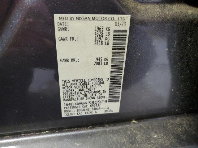 1N4BL4DV6PN380929 Nissan Altima SV 12