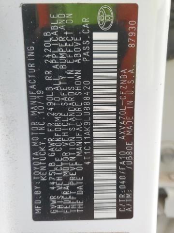 2020 TOYOTA CAMRY LE - 4T1C11AK9LU888420