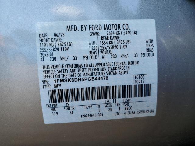 2023 FORD EXPLORER X - 1FMSK8DH5PGB44478