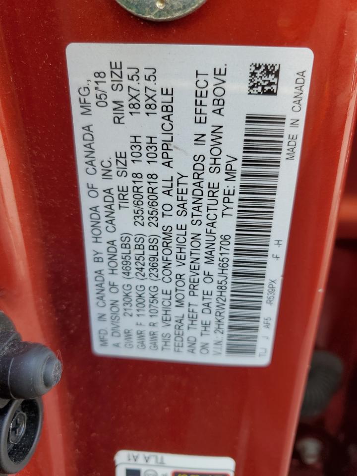 2HKRW2H85JH651706 2018 Honda Cr-V Exl