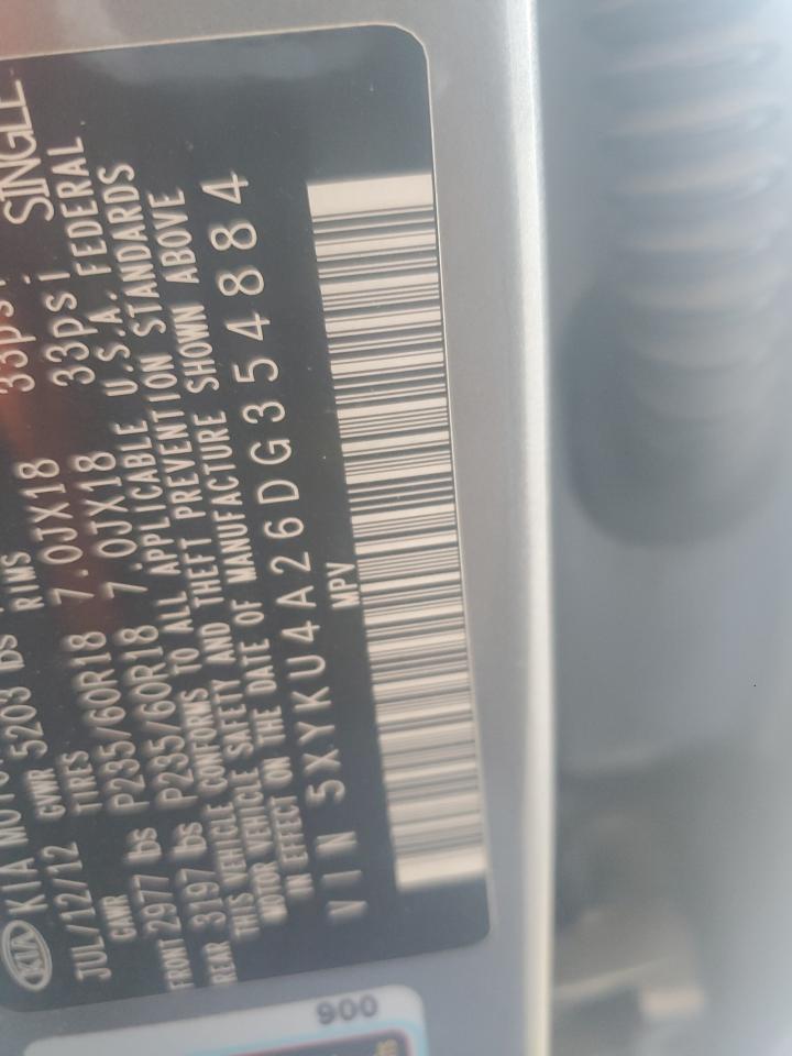 5XYKU4A26DG354884 2013 Kia Sorento Ex