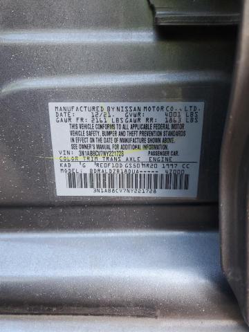 2022 Nissan Sentra Sv VIN: 3N1AB8CV7NY221728 Lot: 59072974